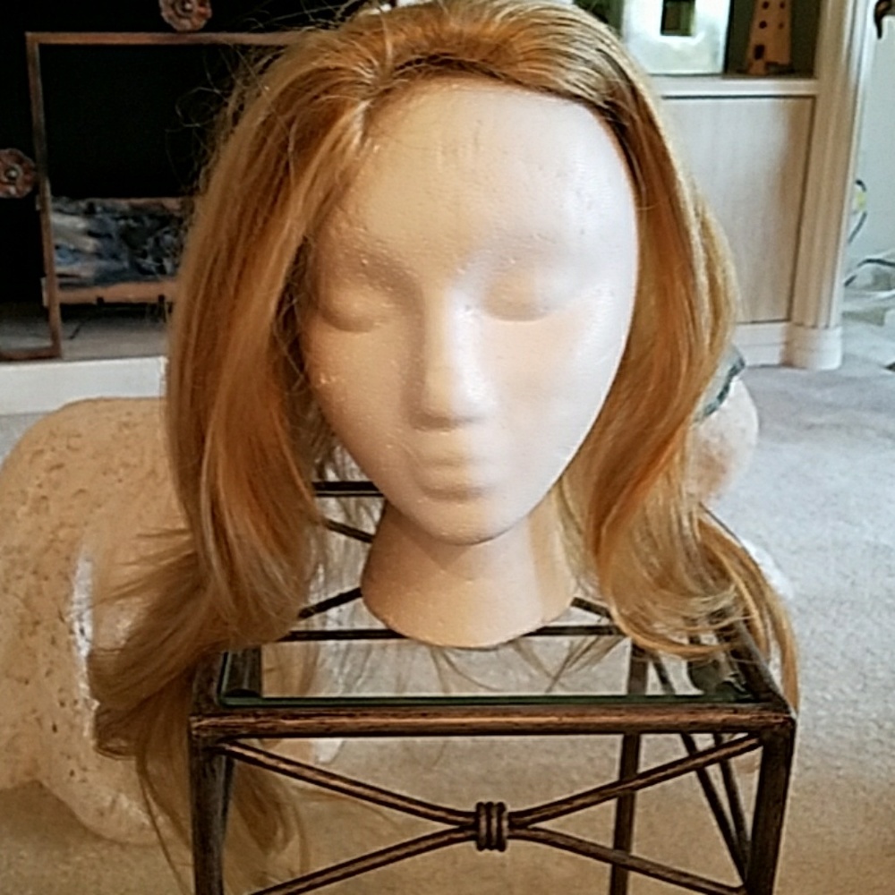 Beautiful hair piece turns into a ponytail